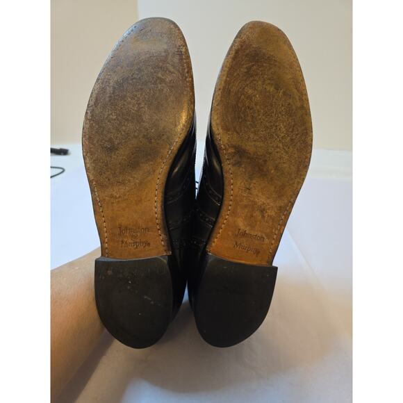 Johnston & Murphy Aristocraft Mens Wingtip Oxford Dress Shoes 10.5 C/A Black USA main image 8